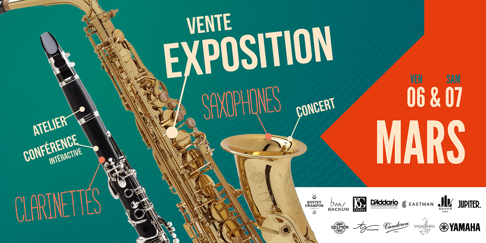 Vente-expo Saxophones et Clarinetttes